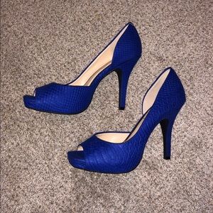 Jessica Simpson Peeptoe Pumps, Size 7.5